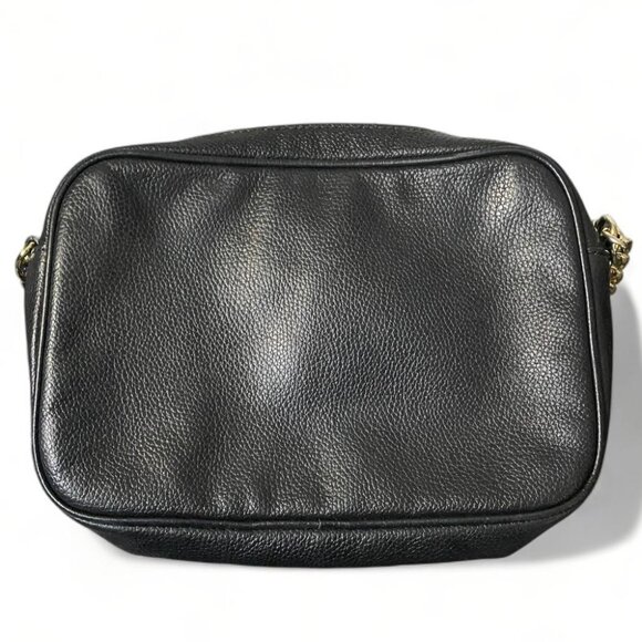 MICHAEL KORS - Small Leather Black/Gold Crossbody Bag Adjustable Strap - Picture 3 of 4